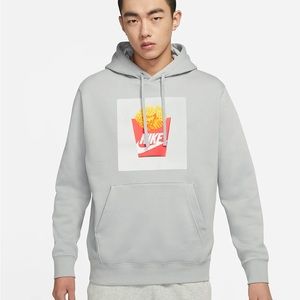Nike Men’s Sole Food Pullover Hoodie Gray Size Small